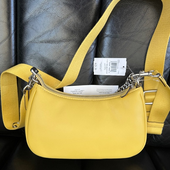 Coach Teri Shoulder Bag With Signature Quilting Silver/retro yellow - Picture 4 of 12